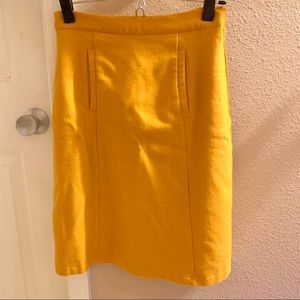 Gold ModCloth Pencil Skirt
